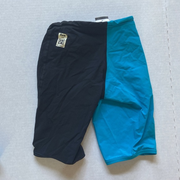 Speedo swimming competition tech suit black/Aqua sz 22 Lot of 2 jammer - Picture 5 of 5